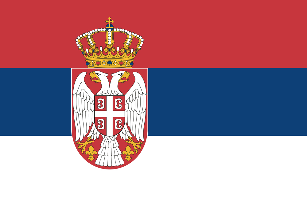 a flag with a crown and a coat of arms